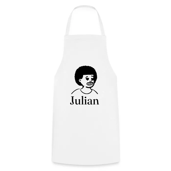 Tablier de cuisine personnalisé au prénom Julian