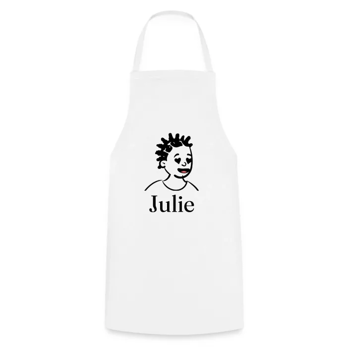 Tablier de cuisine personnalisé au prénom Julie