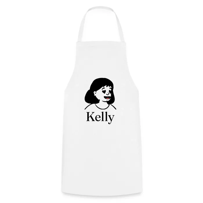 Tablier de cuisine personnalisé au prénom Kelly