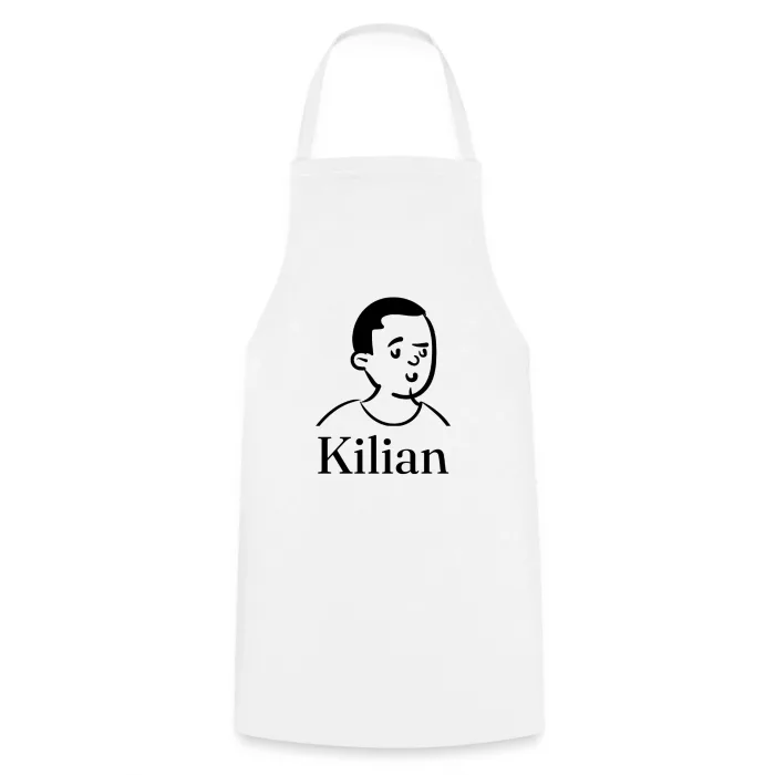 Tablier de cuisine personnalisé au prénom Kilian