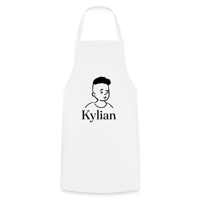 Tablier de cuisine personnalisé au prénom Kylian