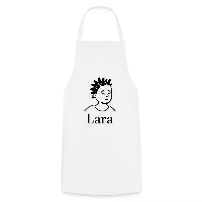 Tablier de cuisine personnalisé au prénom Lara