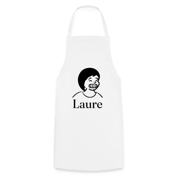 Tablier de cuisine personnalisé au prénom Laure