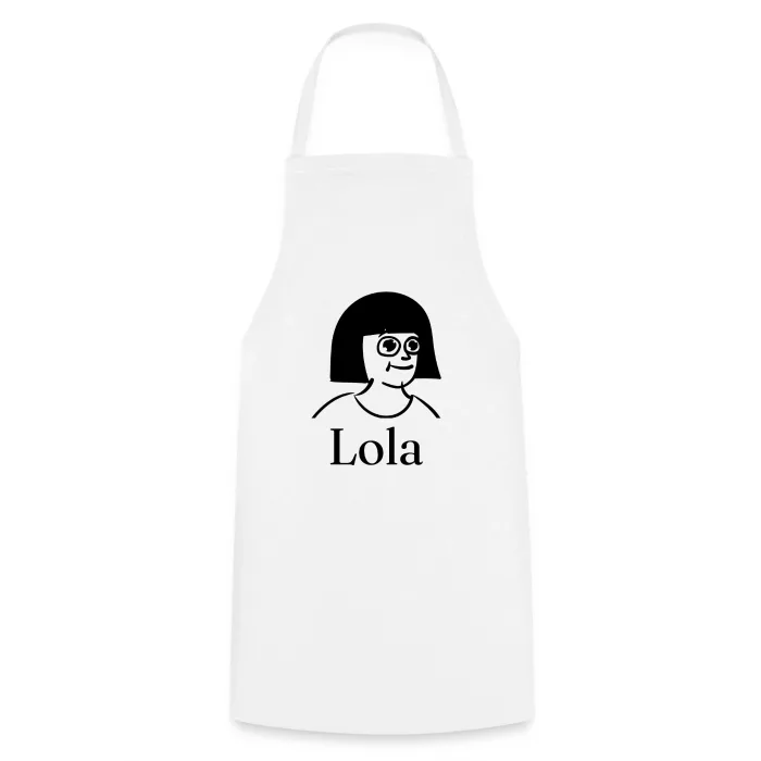 Tablier de cuisine personnalisé au prénom Lola