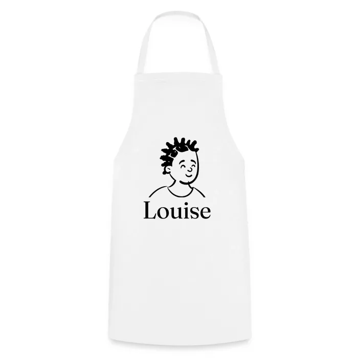 Tablier de cuisine personnalisé au prénom Louise