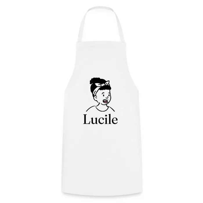 Tablier de cuisine personnalisé au prénom Lucile