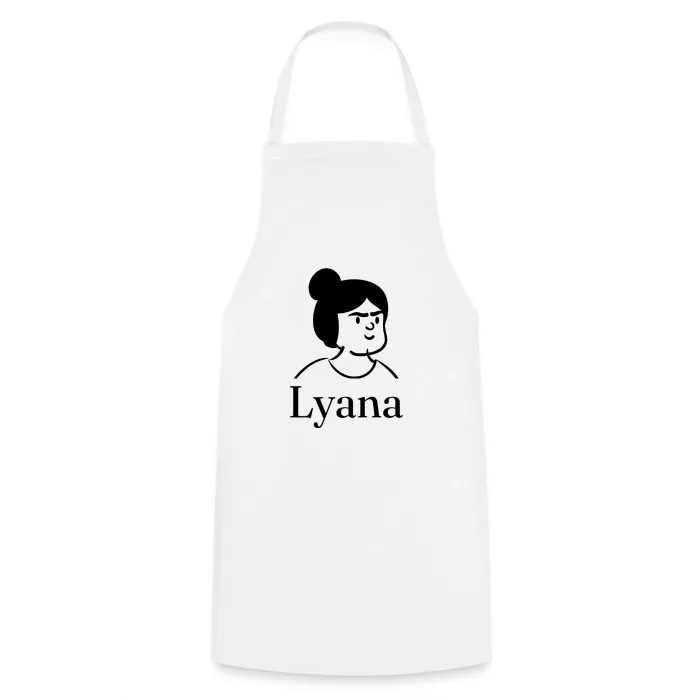 Tablier de cuisine personnalisé au prénom Lyana