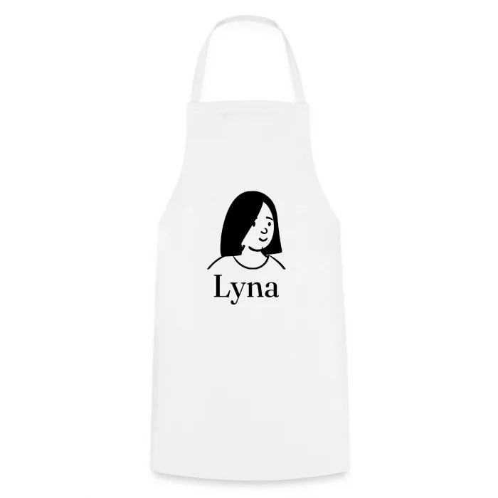 Tablier de cuisine personnalisé au prénom Lyna