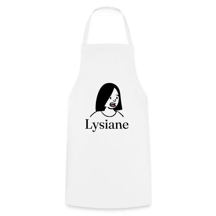 Tablier de cuisine personnalisé au prénom Lysiane