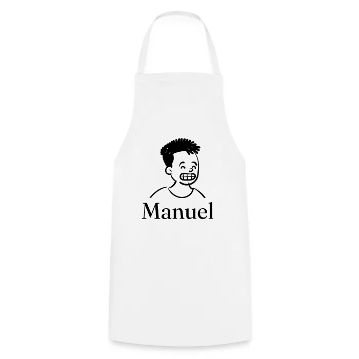 Tablier de cuisine personnalisé au prénom Manuel