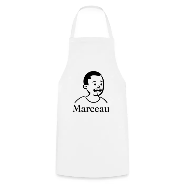 Tablier de cuisine personnalisé au prénom Marceau
