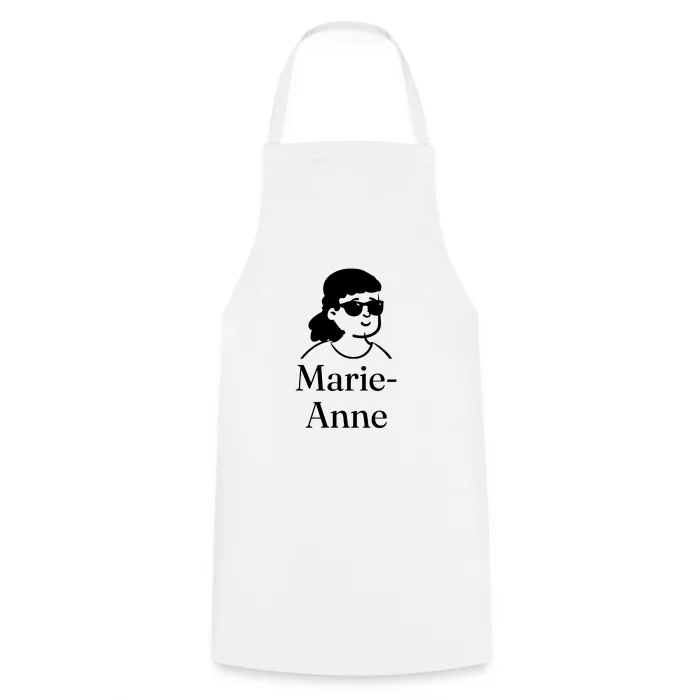 Tablier de cuisine personnalisé au prénom Marie-Anne