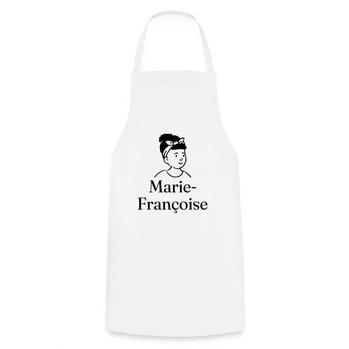 Tablier de cuisine personnalisé au prénom Marie-Françoise