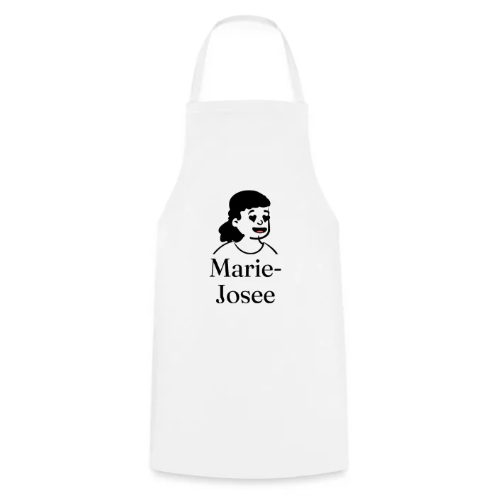 Tablier de cuisine personnalisé au prénom Marie-Josee