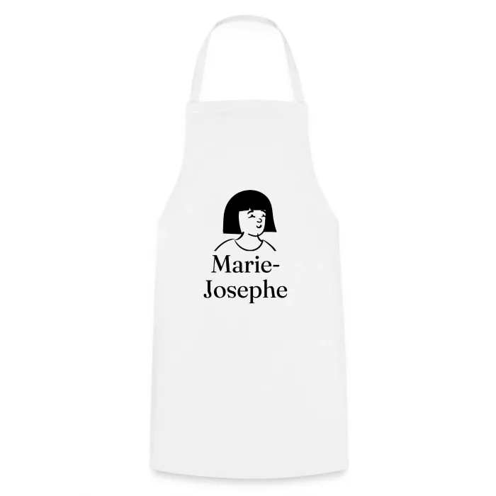 Tablier de cuisine personnalisé au prénom Marie-Josephe
