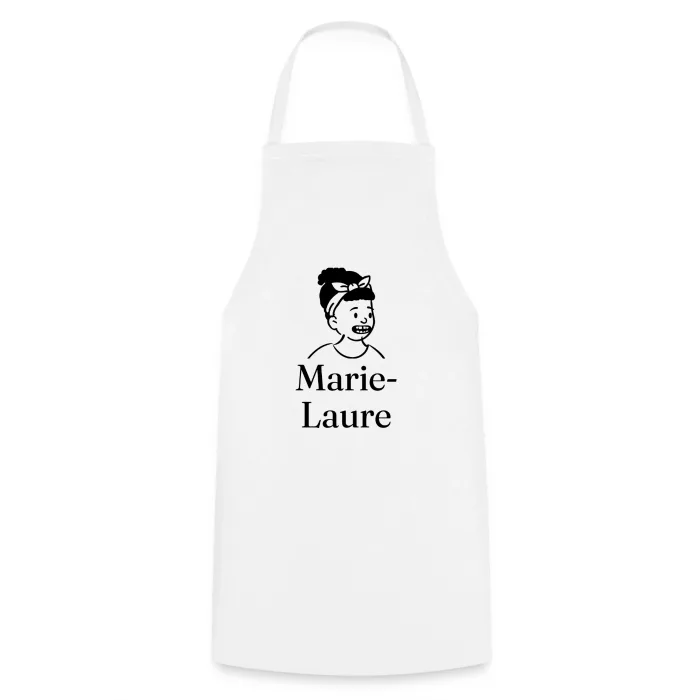 Tablier de cuisine personnalisé au prénom Marie-Laure