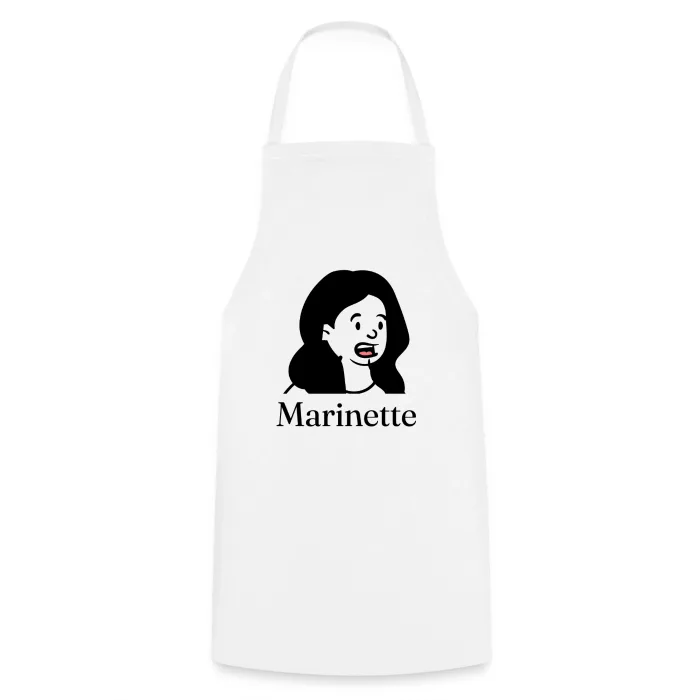 Tablier de cuisine personnalisé au prénom Marinette