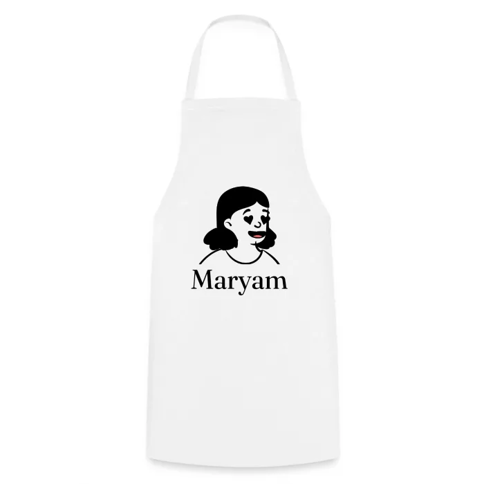 Tablier de cuisine personnalisé au prénom Maryam