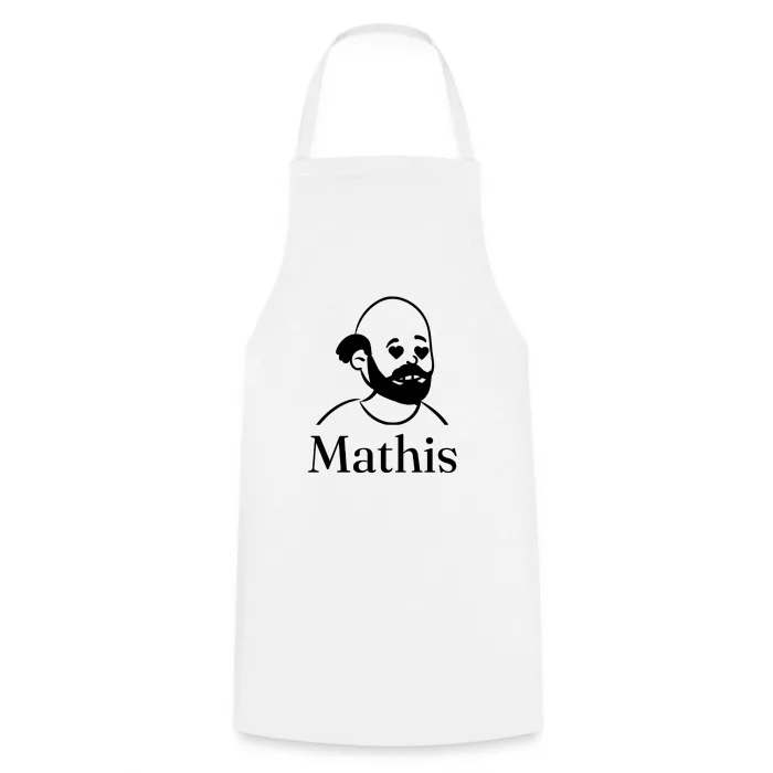Tablier de cuisine personnalisé au prénom Mathis