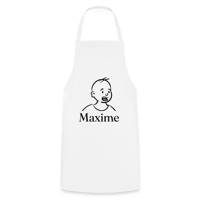 Tablier de cuisine personnalisé au prénom Maxime