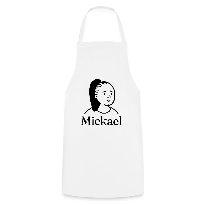 Tablier de cuisine personnalisé au prénom Mickael