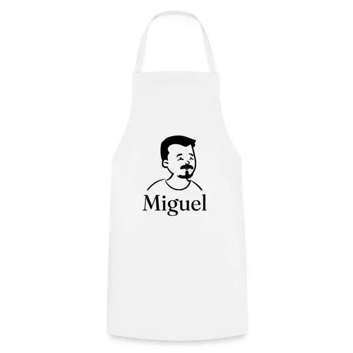Tablier de cuisine personnalisé au prénom Miguel