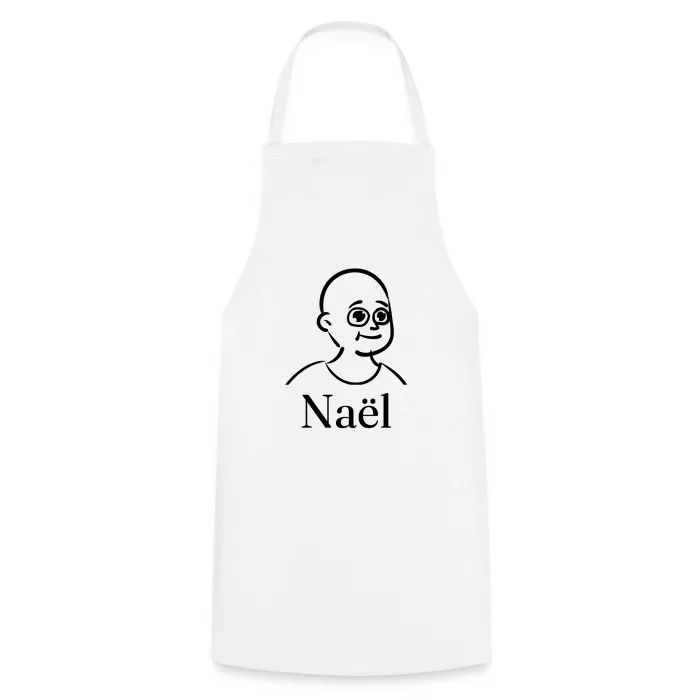 Tablier de cuisine personnalisé au prénom Naël