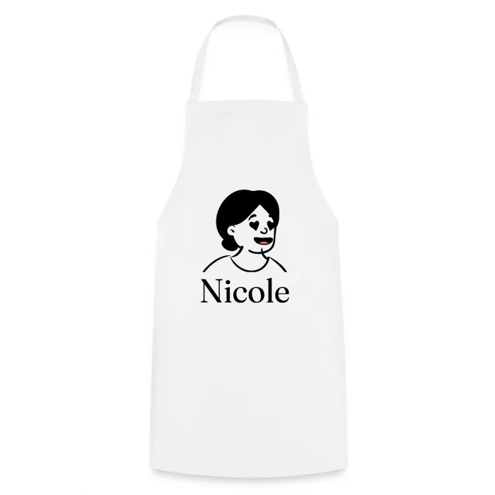 Tablier de cuisine personnalisé au prénom Nicole
