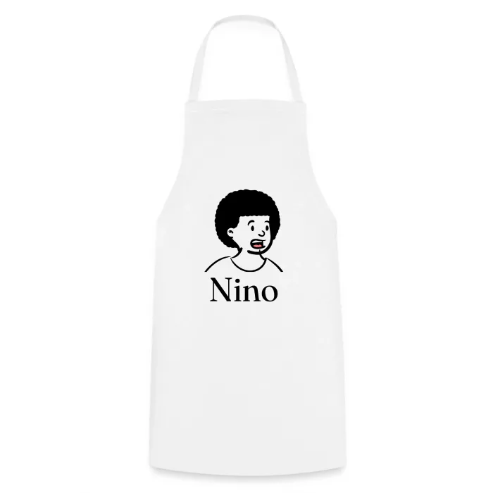 Tablier de cuisine personnalisé au prénom Nino