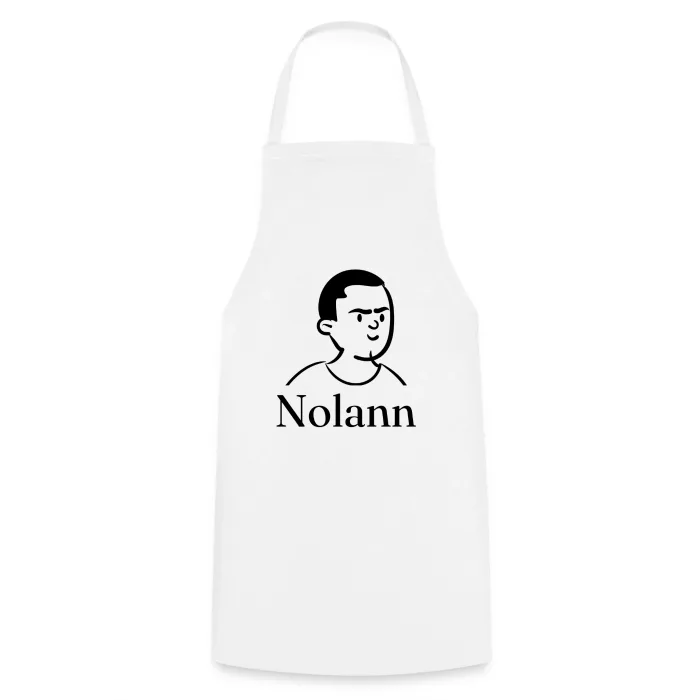Tablier de cuisine personnalisé au prénom Nolann