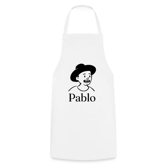 Tablier de cuisine personnalisé au prénom Pablo