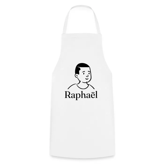 Tablier de cuisine personnalisé au prénom Raphaël