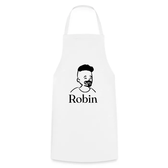 Tablier de cuisine personnalisé au prénom Robin