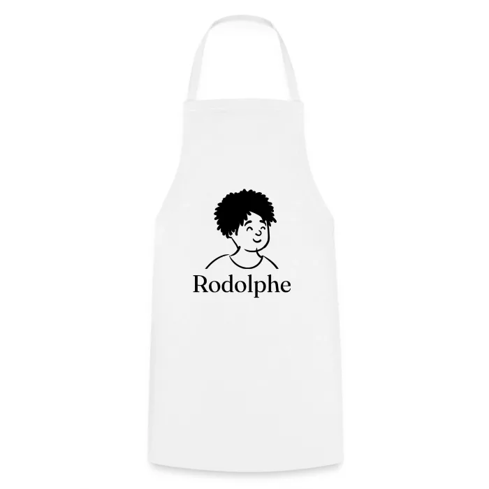 Tablier de cuisine personnalisé au prénom Rodolphe