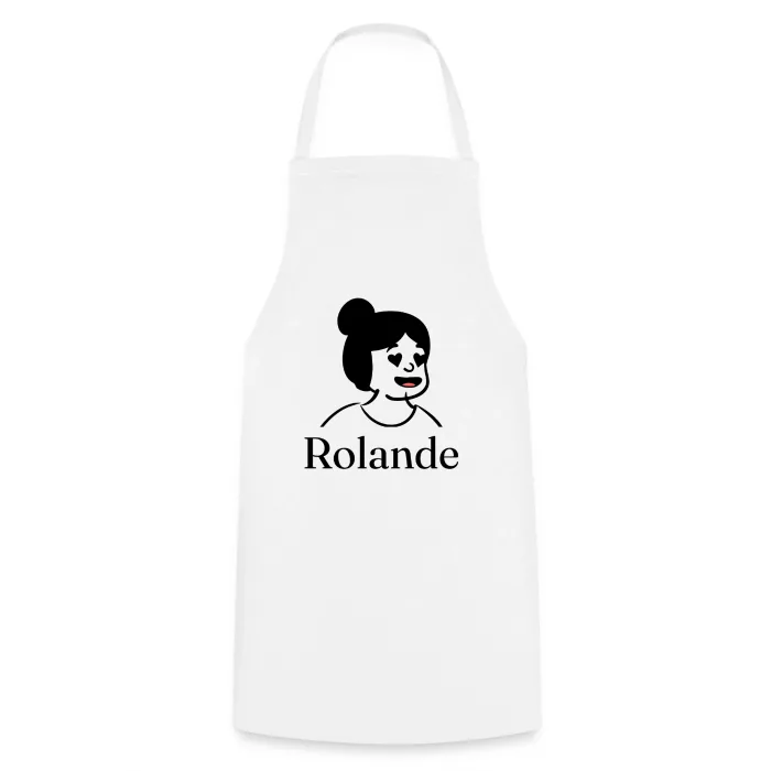 Tablier de cuisine personnalisé au prénom Rolande