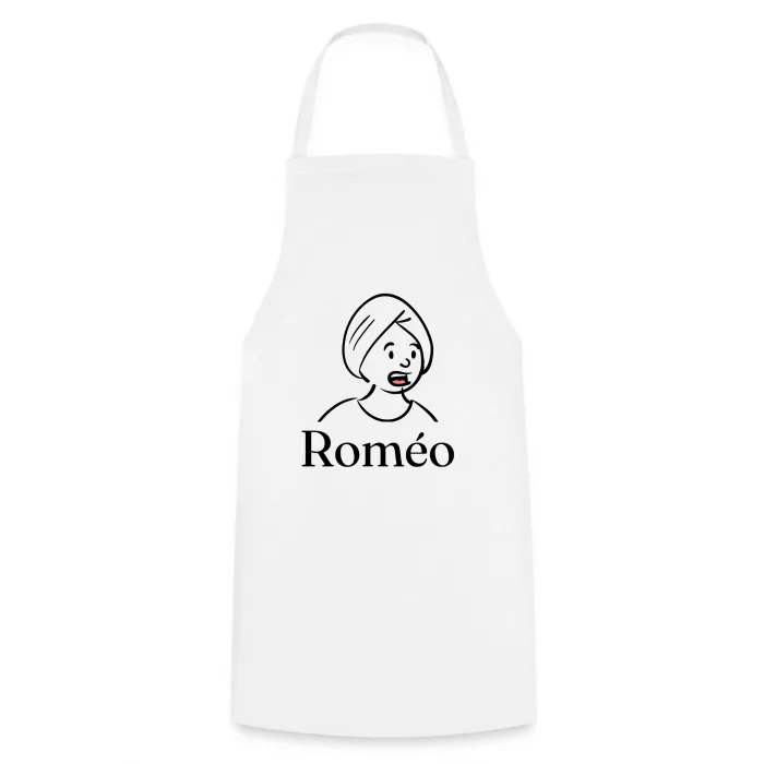 Tablier de cuisine personnalisé au prénom Roméo