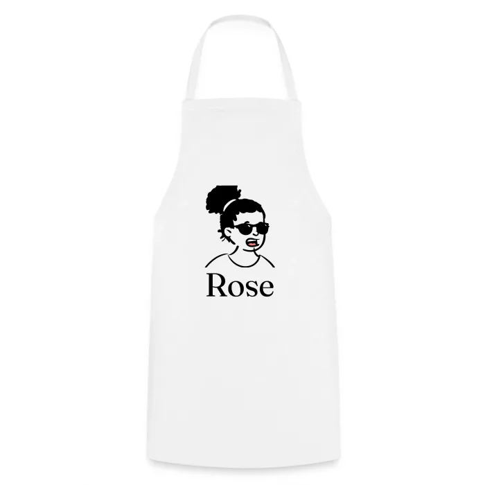 Tablier de cuisine personnalisé au prénom Rose
