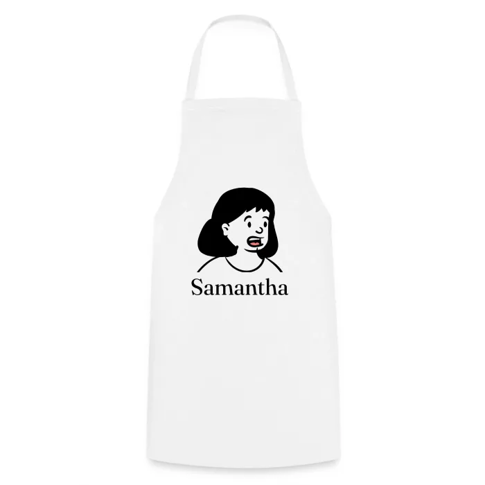 Tablier de cuisine personnalisé au prénom Samantha