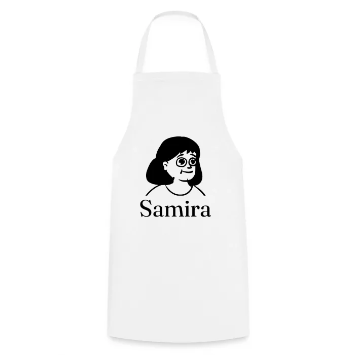 Tablier de cuisine personnalisé au prénom Samira
