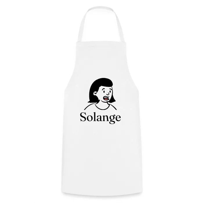 Tablier de cuisine personnalisé au prénom Solange