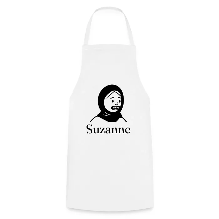 Tablier de cuisine personnalisé au prénom Suzanne