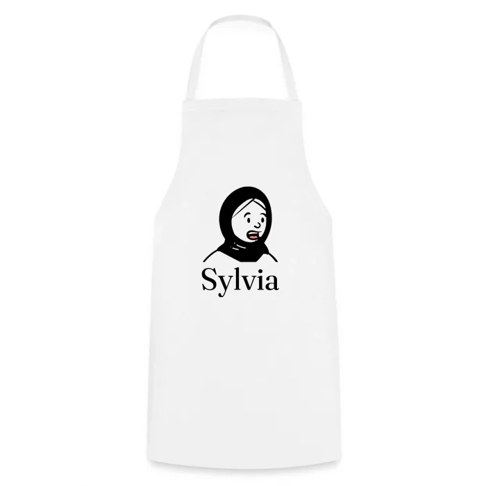 Tablier de cuisine personnalisé au prénom Sylvia