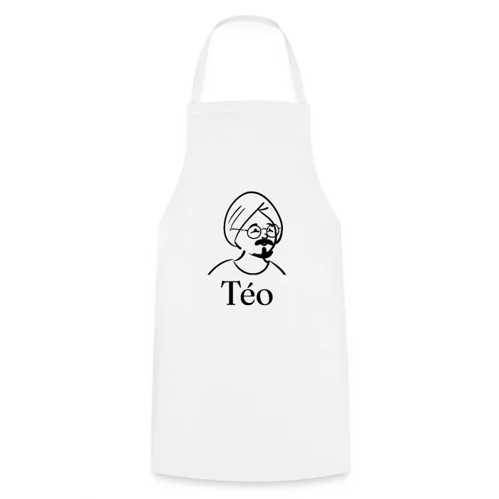 Tablier de cuisine personnalisé au prénom Téo