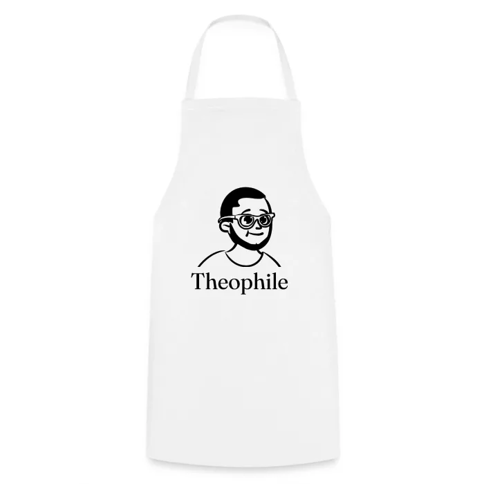 Tablier de cuisine personnalisé au prénom Theophile