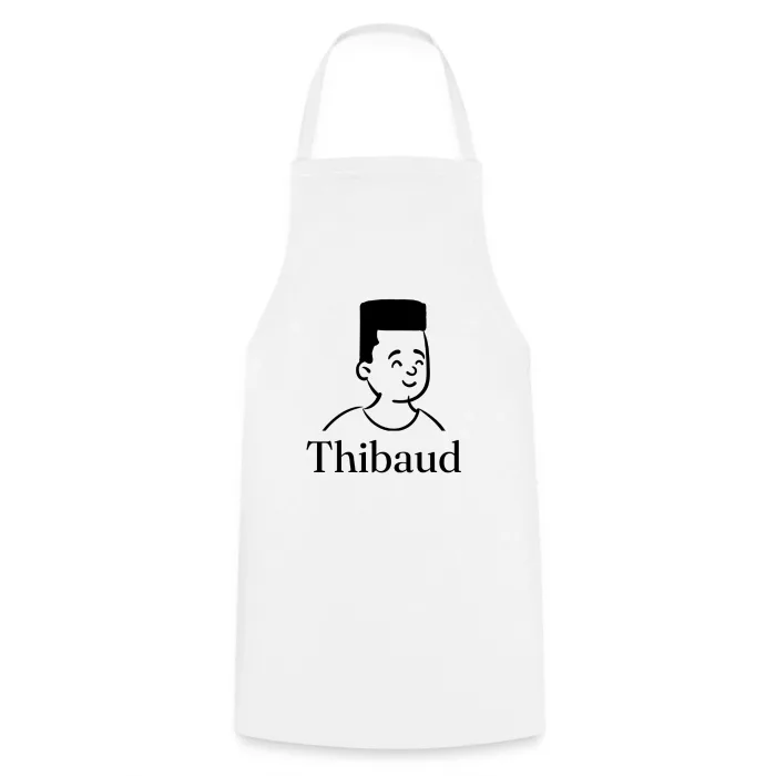 Tablier de cuisine personnalisé au prénom Thibaud