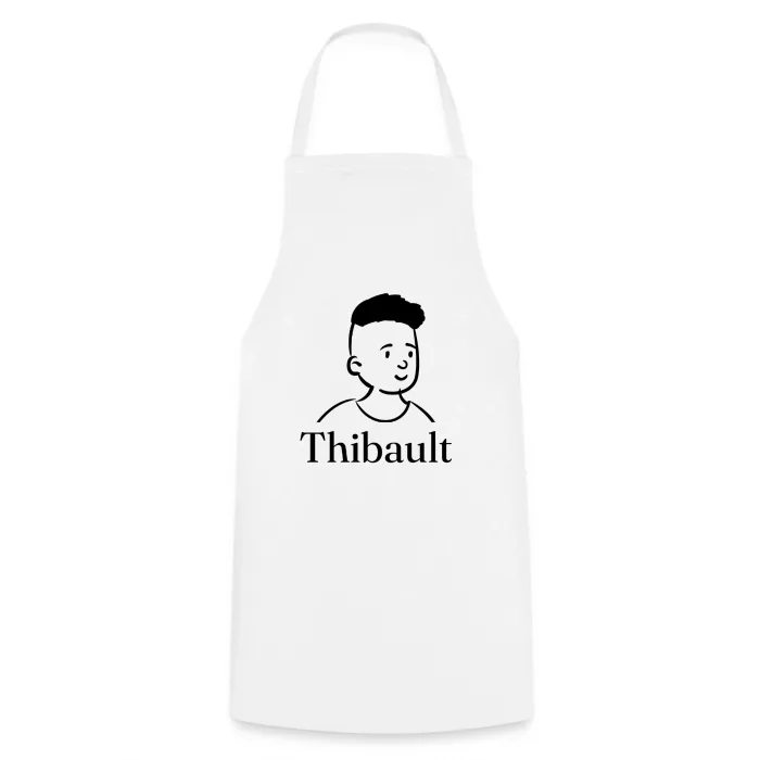 Tablier de cuisine personnalisé au prénom Thibault