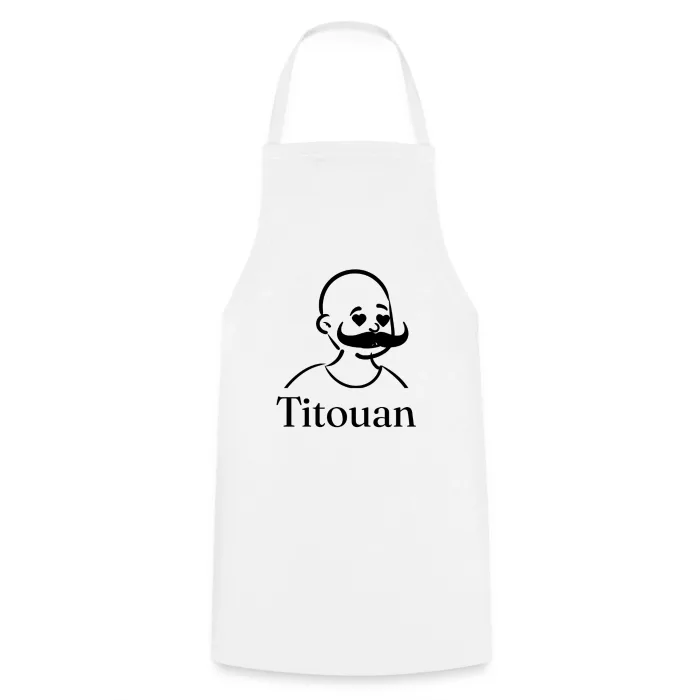 Tablier de cuisine personnalisé au prénom Titouan