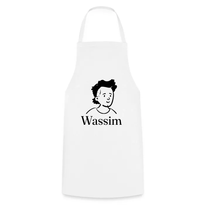 Tablier de cuisine personnalisé au prénom Wassim