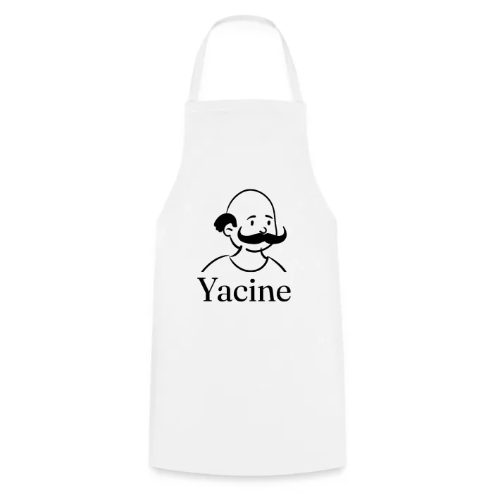 Tablier de cuisine personnalisé au prénom Yacine