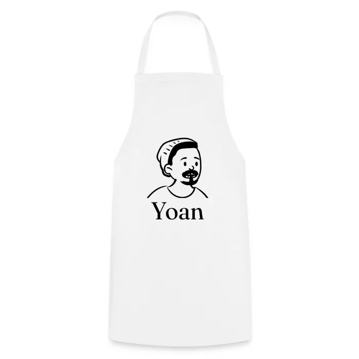 Tablier de cuisine personnalisé au prénom Yoan